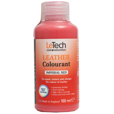 LeTech Expert Line Краска для кожи (Leather Colourant) Imperial Red, 100мл