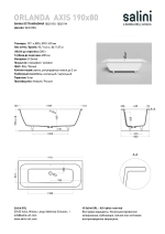 Ванна Salini Orlanda AXIS S-Sense 191x80 103211G белая