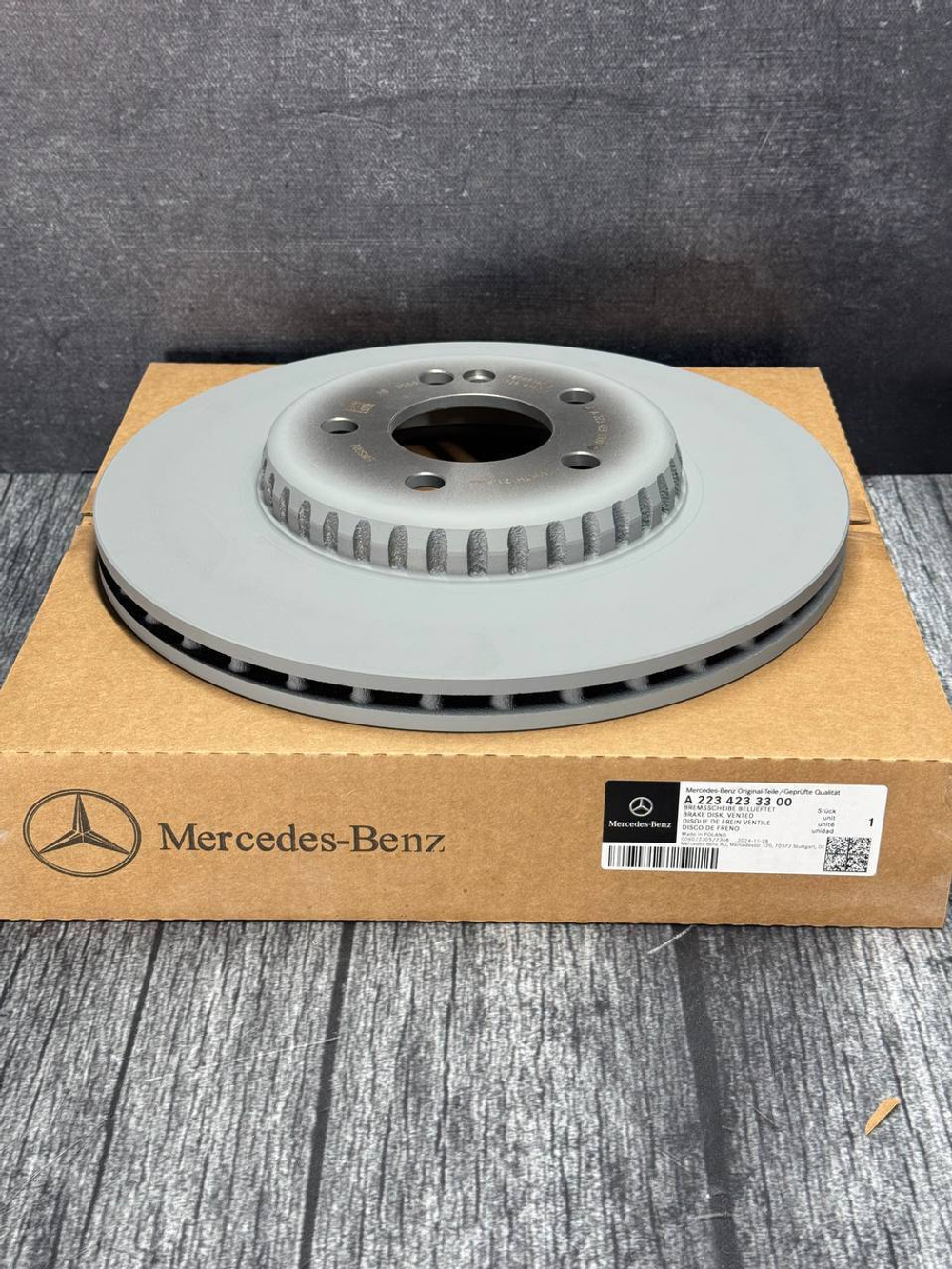 Тормозной диск задний Mercedes-Benz A2234233300