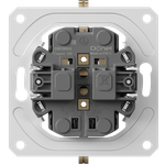 Механизм розетки двойной Schuko с заземлением 16А 250В~ на винтах, серия DB