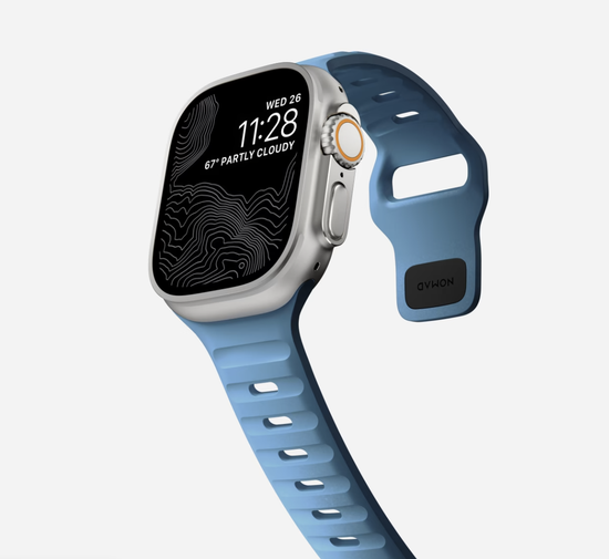 Ремешок Nomad Sport Strap, electric blue - Apple Watch Ultra (49mm) 8/7 (45mm)/6/SE/5/4 (44mm)/3/2/1 (42mm)