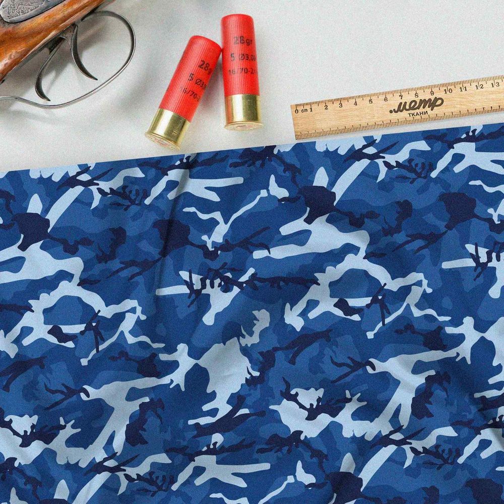 Ткань оксфорд 600 синий хаки