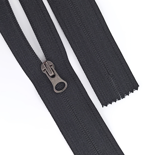 Молнии/Спиральная н/р № 5/17см  чёрный реверс