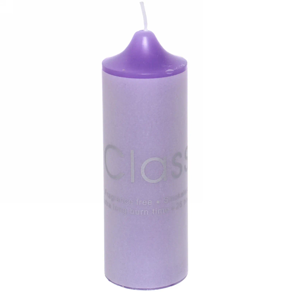Свеча «Classic» 5*15см цвет лавандовый ZD-103