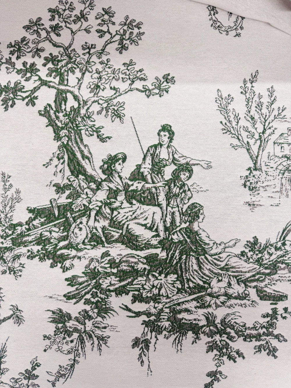 Гобеленовая ткань Туаль Леди Зеленый ширина 280 см