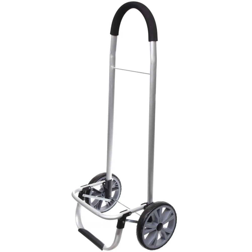 Тележка хозяйственная с сумкой (100*40*35см, колеса 21см,грузоподъемность до50 кг) HQ черная