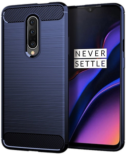 Чехол для OnePlus 7 Pro цвет Blue (синий), серия Carbon от Caseport