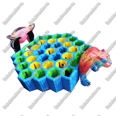 Надувной лабиринт "Пума", 8*8*3,6 м