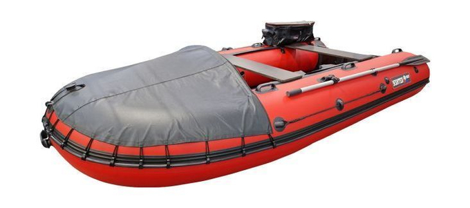Надувная лодка ПВХ, Хантер 340 Трэвел НДНД, красный