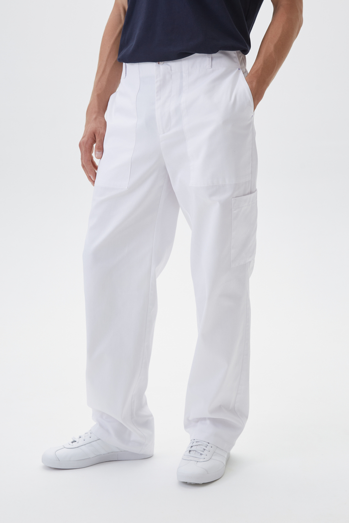 Брюки медицинские унисекс Ютилити, белый