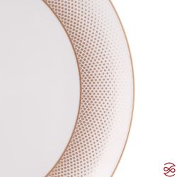 Блюдо круглое Falkenporzellan Deluxe Shape - Rio White Gold 31 см