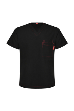 Топ медицинский мужской Гекай, черный