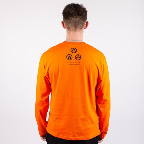 Лонгслив ЮНОСТЬ™ «Corp Death» Оранжевый