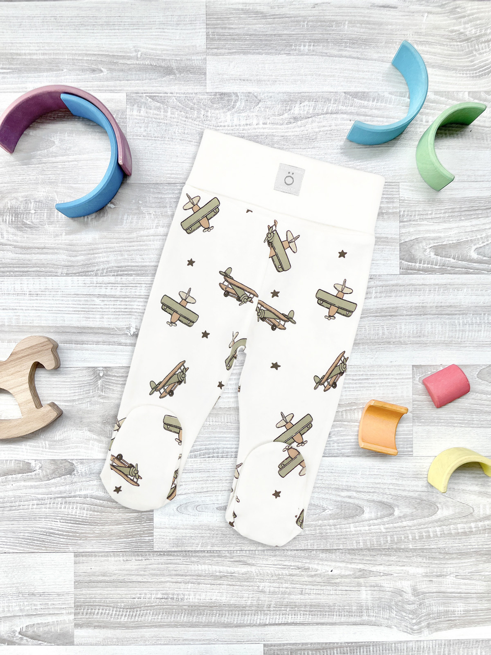 Ползунки Mjölk Самолёты на широком поясе