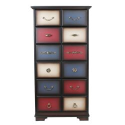 Комод "Пандора"- 5 с 4 ящиками Орех Mix