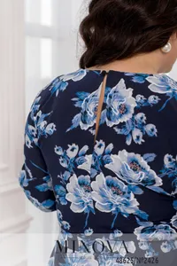 Платье 2426-темно-синий Minova