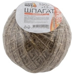 Шпагат упаковочный льняной D1,5мм 150 м (клубок)