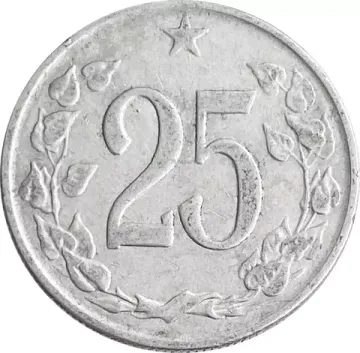 25 геллеров 1962 Чехословакия