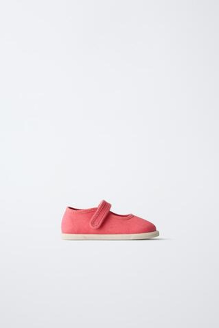 ZARA ХЛОПКОВЫЕ МЕРИ ДЖЕЙН BAREFOOT, ЦВЕТ ФУКСИИ