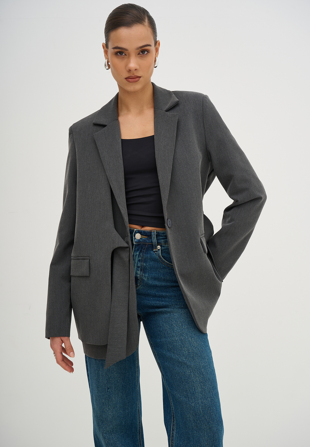 Пиджак асимметричный