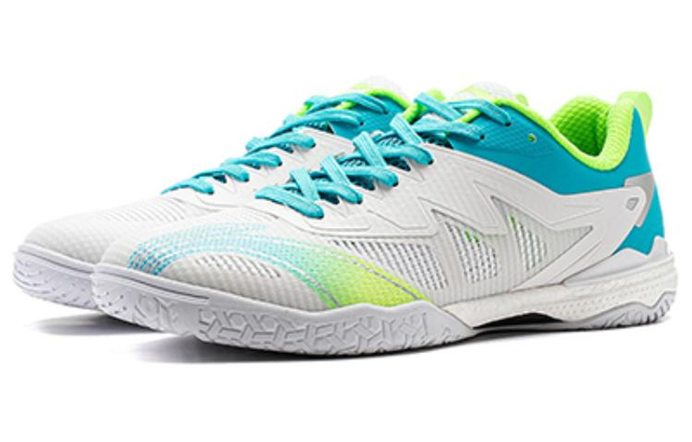 Li Ning Cushioning Function Classification Cushioning Functionality Low top Table Tennis Shoes Unisex White Blue