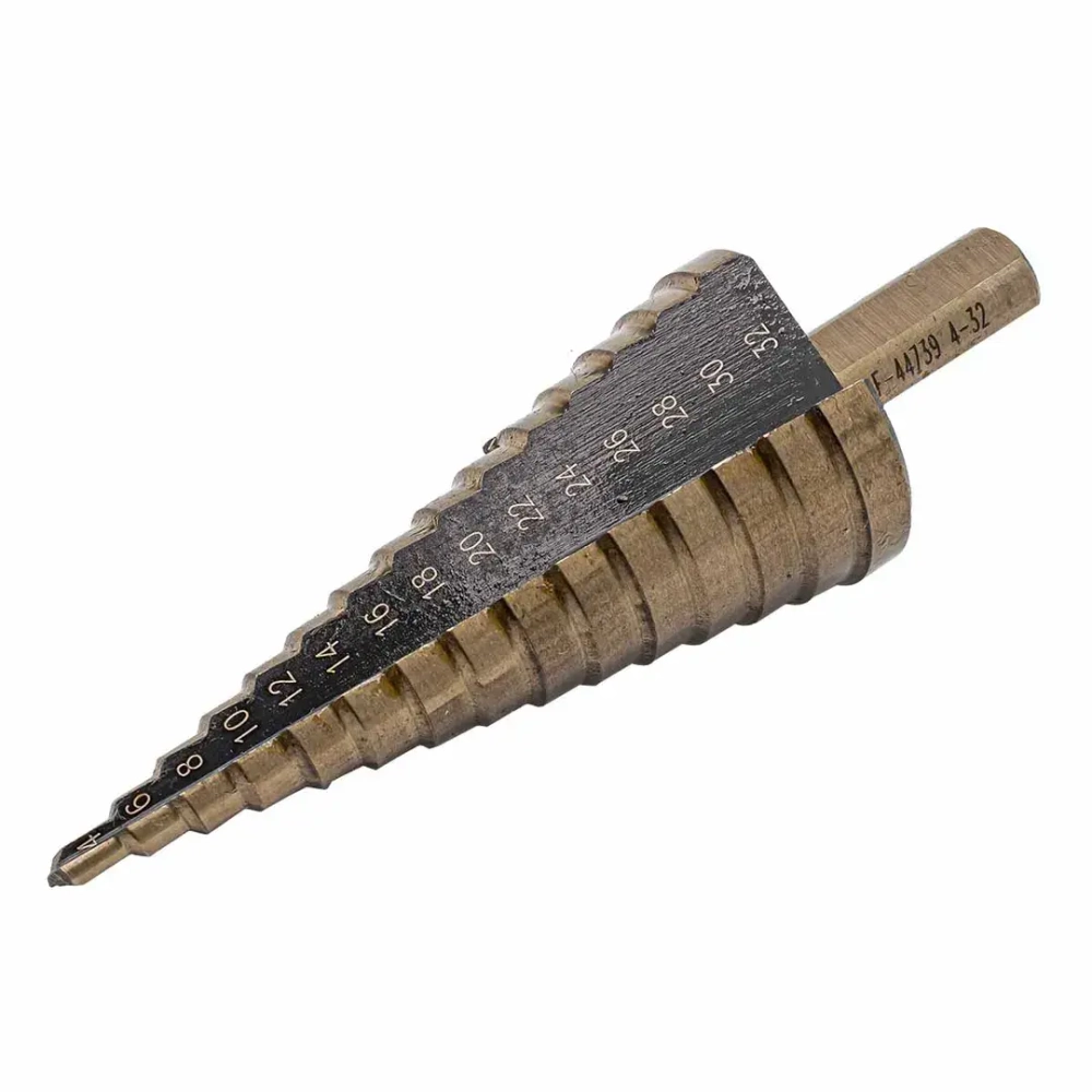 Сверло ступенчатоеHSS4241( 4-32мм)в блистере RockForce##Rock FORCE RF-44739