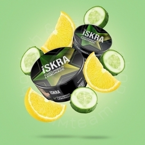 Табак для кальяна Искра (ISKRA), 25 г (Огуречный лимонад (Cucumber lemonade))