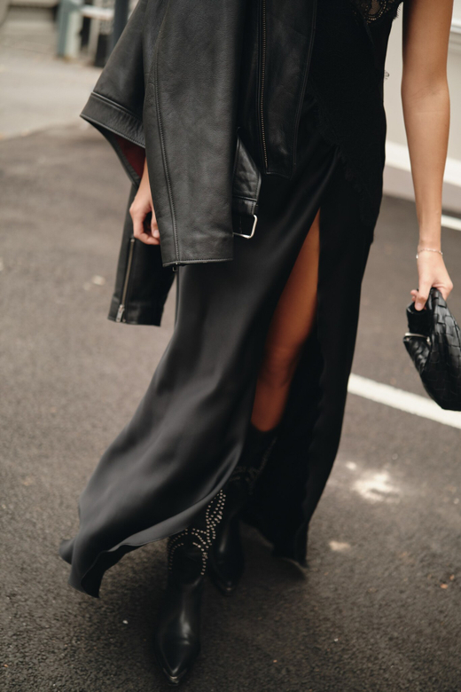 Комбине с кружевом на запах bk