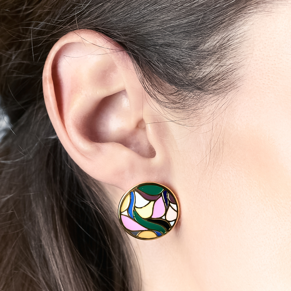 Серьги пусеты Fiore Luna AE13601-16