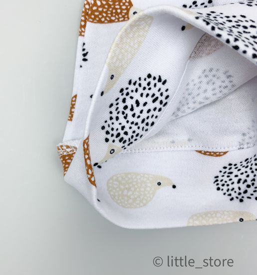 Пеленальный кокон и шапочка Ежики