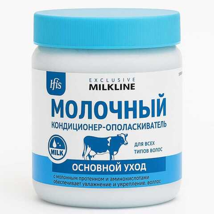 Кондиционер-Ополаскиватель Молочный Milkline Основной Уход 500 мл