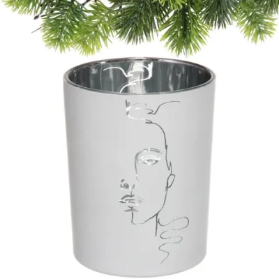 Подсвечник «Нежный силуэт» 10*12,5 см, Белый