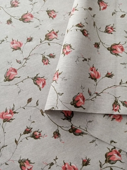 Ткань бязь плательная, рис. "Розы", ширина 150 см, арт. 215