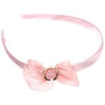 Ободок для волос детский на блистере «РОЗОВОЕ ОБЛАКО», цветочек, микс 6 цветов, 1см