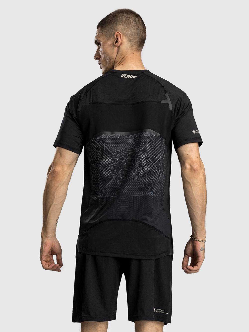 Футболка спортивная Venum G-Fit Air Deep Black/Desert Sand