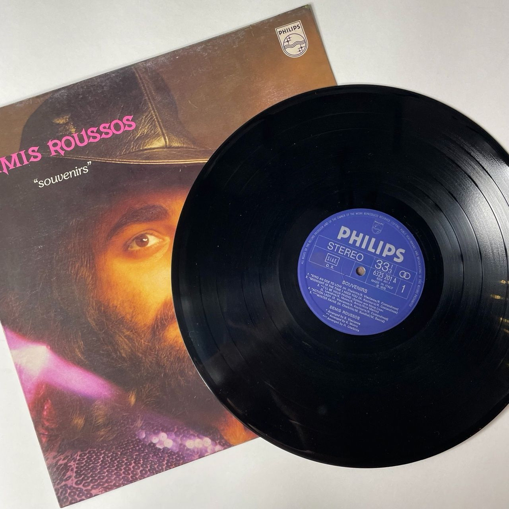 Винтажная виниловая пластинка LP Demis Roussos Souvenirs (Italy 1975) Tell Me Now
