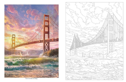Thomas Kinkade Studios Inspired Destinations: A Coloring Book