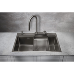 Мойка для кухни Milacio Denia 75 Steel MC.77429 сталь воронёная