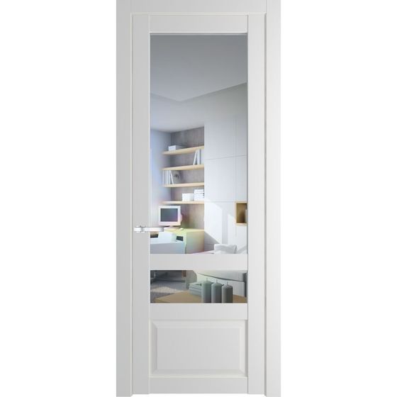 Межкомнатная дверь эмаль Profil Doors 2.5.4PD крем вайт остеклённая