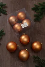 Набор новогодних шаров (4 шт) матовые