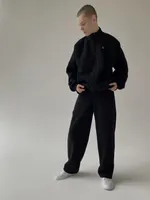 Брюки One Two Wide Sweatpants черные