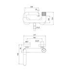 Смеситель для ванны нажимной 35к IDDIS TWISBBTi02WA "Twist" без душ. аксессуаров ХРОМ