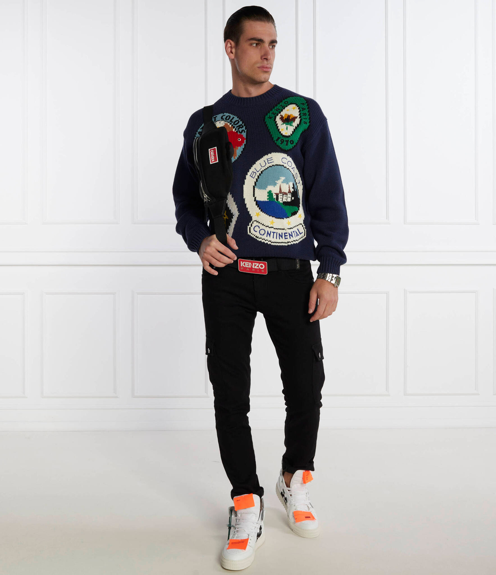 Свитер Kenzo - темно-синий(FD65PU4143BF)