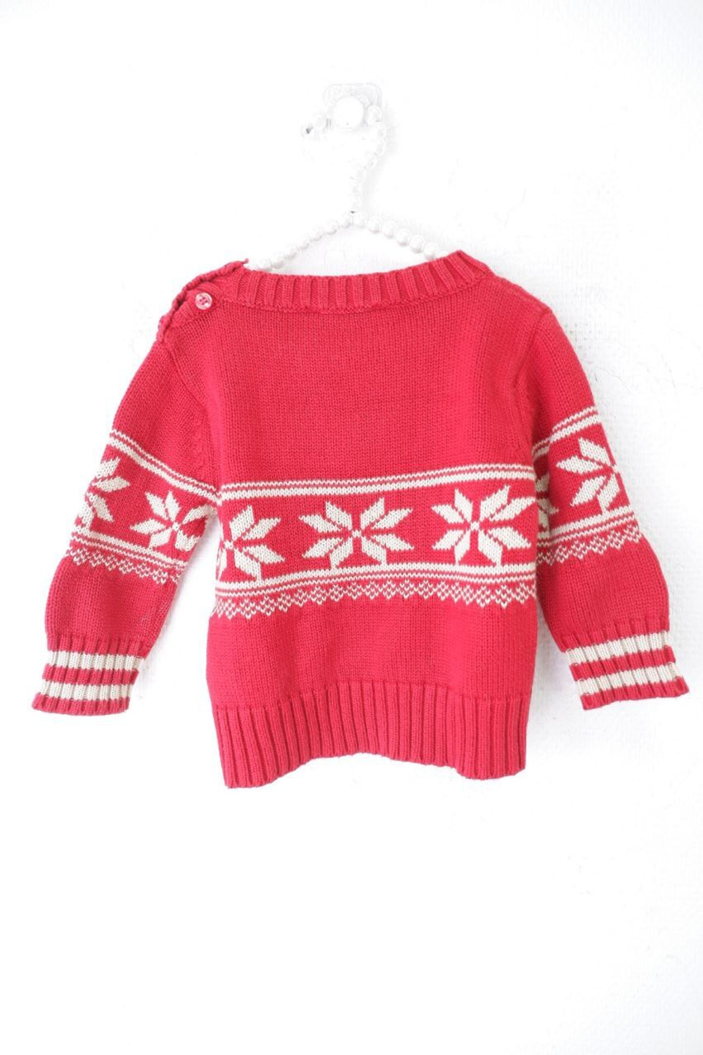 Джемпер с орнаментом на 9/12 месяцев