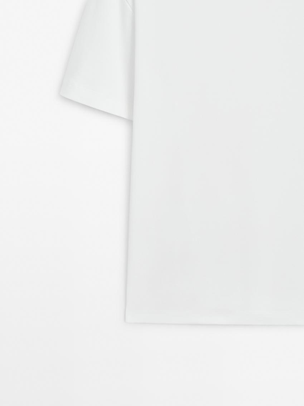 Massimo Dutti Хлопковая футболка-поло с короткими рукавами, белый