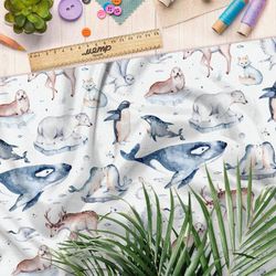 Ткань барби животный мир севера