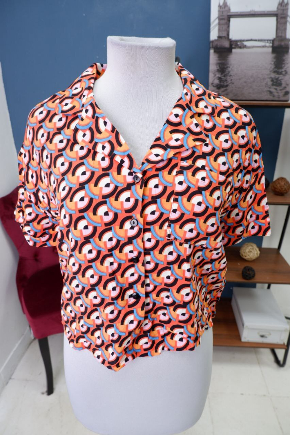 Блузка DeFacto с принтом 44 размер, новая