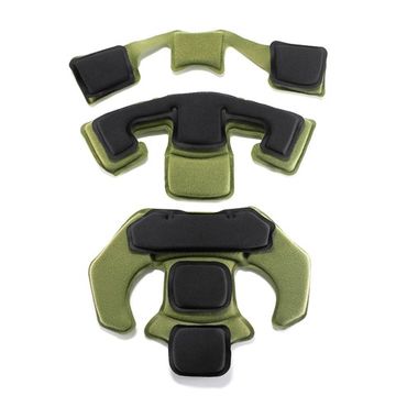 Смягчающие EVA-накладки под тактический шлем, green