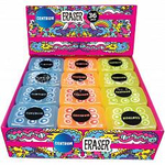 Ластик 36*25*11мм. каучук, цвета в ассортименте, в инд.упаковке, в дисплее (Центрум)