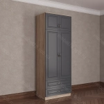 Шкаф распашной с антресолью 2/4 (мадес)